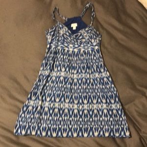 Blue & White Ikat Sundress || Loft